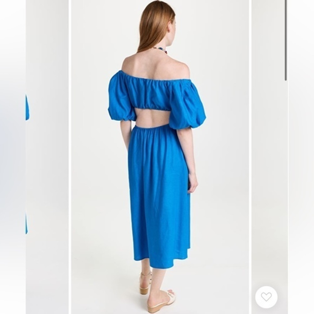 FARM Rio Blue Off-Shoulder Dress - Picture 3 of 5